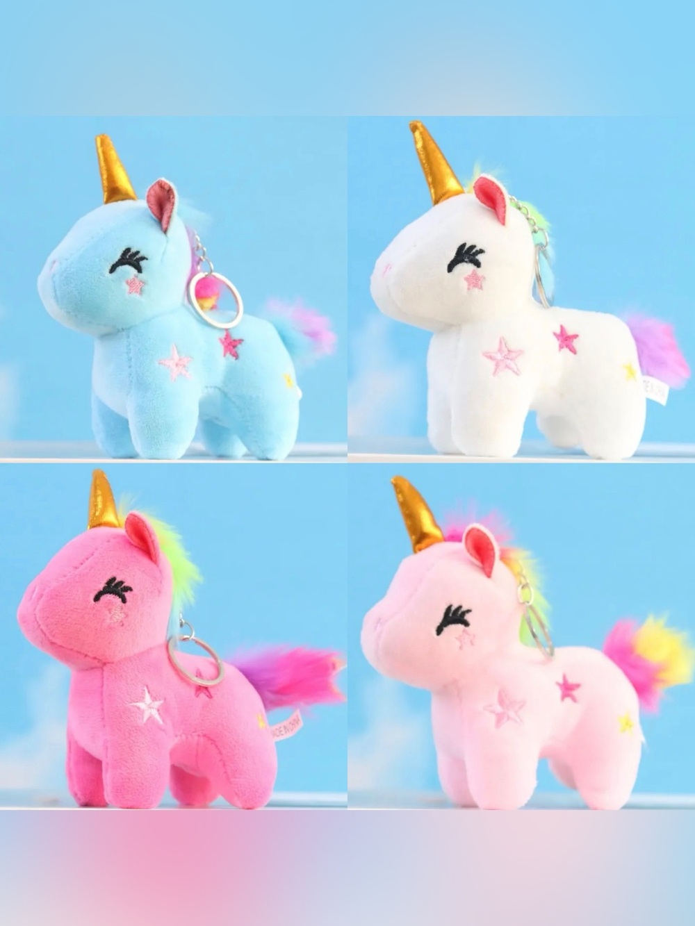 Unicorn 🦄 Plush Bag Charm Choose (1) NWOT